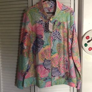 Lilly Pulitzer Jackets & Coats - NWT Lilly Pulitzer Reagan zip up jacket XL Lilly Pulitzer Jackets & Coats - NWT Lilly Pulitzer Reagan zip up jacket XL